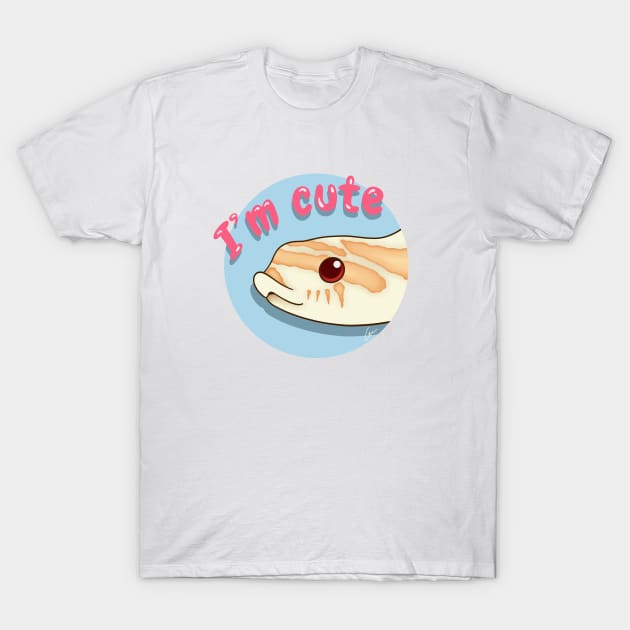 Cute Albino Western Hognose Snake T-Shirt by anacecilia